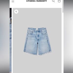 Citizens of Humanity light wash “Ayla” denim shorts, Women’s 31, great condition